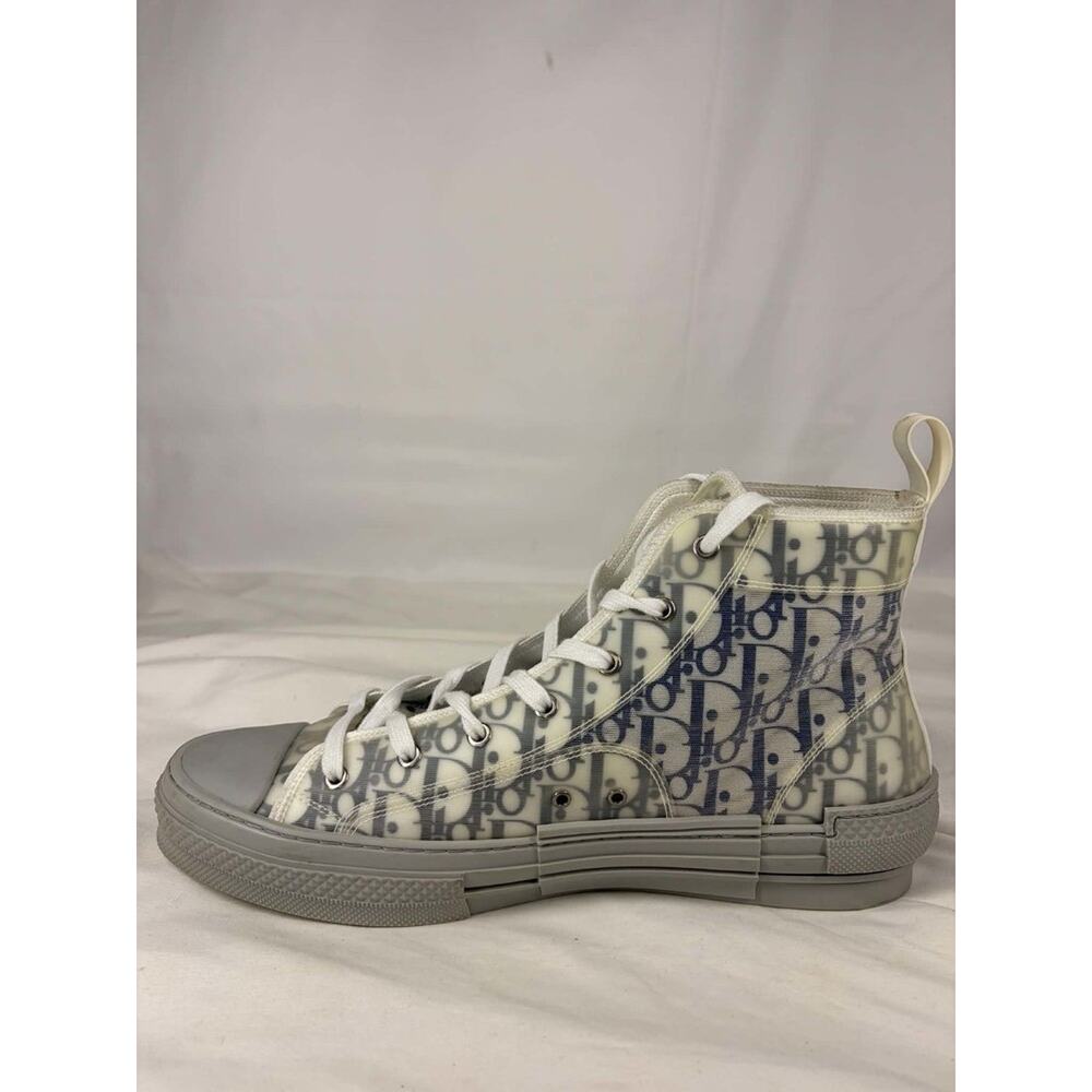 Dior B23 High Dior Oblique High Top Sneaker Blue Grey Mens US 14 SPB-EB 367939 - Picture 12 of 16